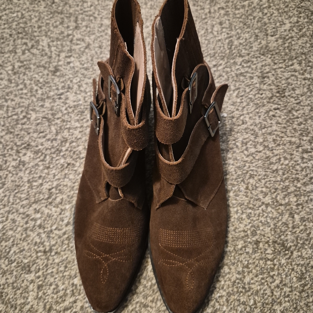 Anthropologie Western Booties